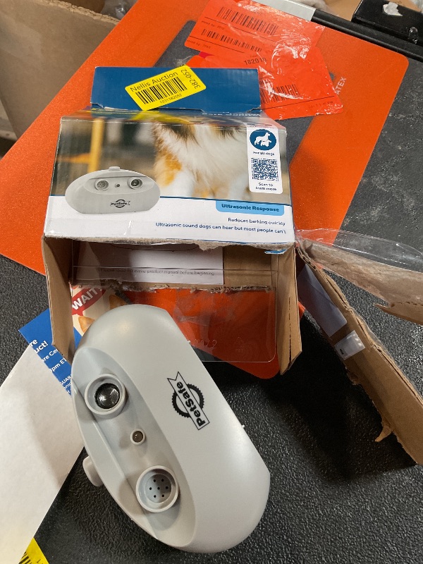 Photo 1 of PetSafe Indoor Ultrasonic Dog Bark Control - No Collar Needed - Up to 25 ft Range - Anti-Bark Pet Training System - Automatic with Manual Trainer Button