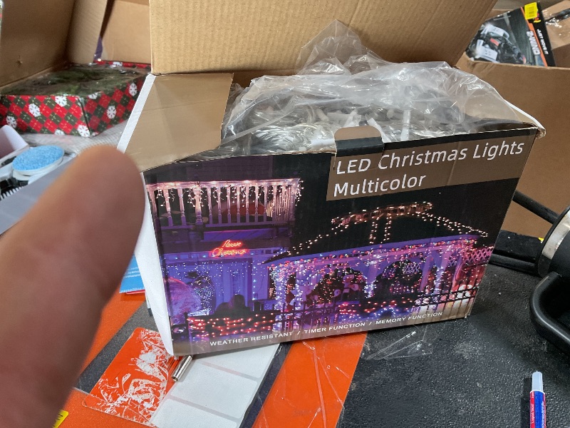 Photo 1 of 1296 LED Christma Lights With 288 Drops,131FT Outdoor Hanging lights with 8 Modes & Timer, Plug in Curtain String Lights Outdoor Waterproof for Fence Holiday Wedding Party Home Garden Decor Multicolor