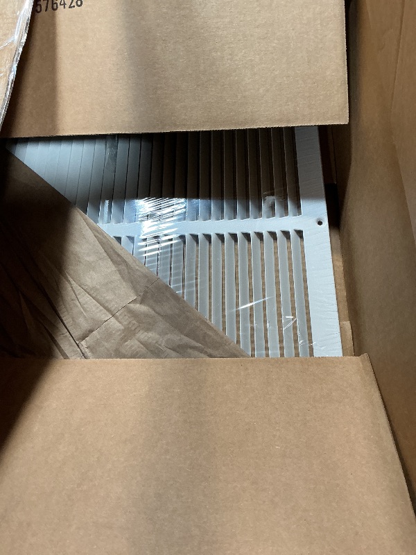 Photo 1 of 24" X 16" Return Air Filter Grille - Filter Included - Easy Plastic Tabs for Removable Face/Door - HVAC Vent Duct Cover - White [Outer Dimensions: 25.75w X 17.75h]