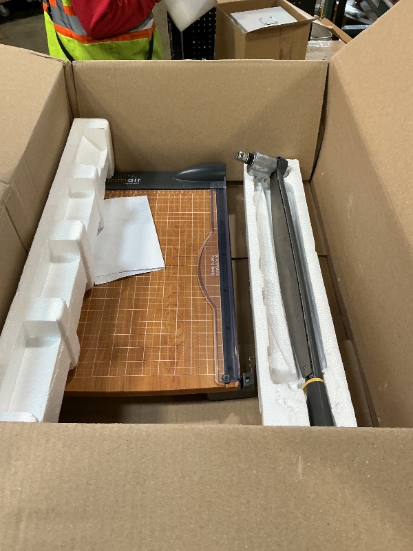 Photo 1 of **FOR PARTS ONLY/ NON-FUNCTIONAL*** Westcott TrimAir Guillotine Paper Cutter, Paper Trimmer with Sharp and Durable Titanium-Bonded Blade, Maximum Safety Features, 18-Inch, Back to School, School Supplies, Classroom