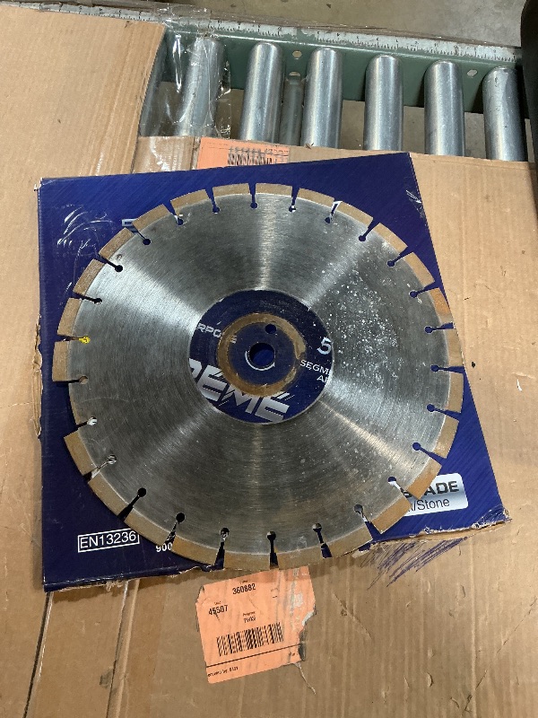 Photo 1 of **ONE MISSING TOOTH**RHAPSODY 16 Inch Diamond Concrete Saw Blade, Segmented General Purpose Blade Dry/Wet Cutting Concrete, Reinforced Concrete, Masonry, Brick, Block,1"-20mm Arbor