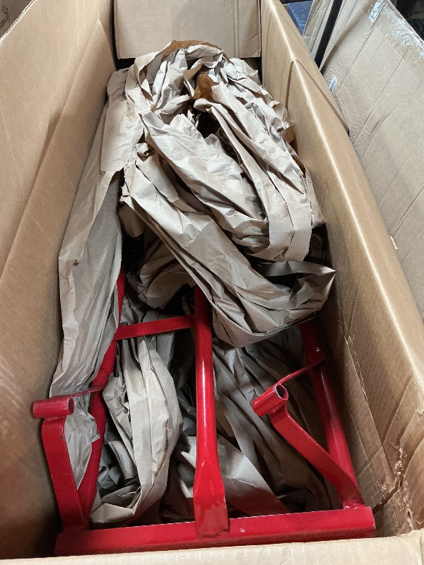 Photo 1 of *** FOR PARTS / DAMAGED MISSING ASSEMBLY PIECES & HARDWARE*** SIMPLI-MAGIC Steel Pneumatic Hand Truck Dolly, 500LBS – Convertible Heavy-Duty Moving Dolly Cart with 10" Wheels – Stable, Smooth Movement, Premium American Red Finish