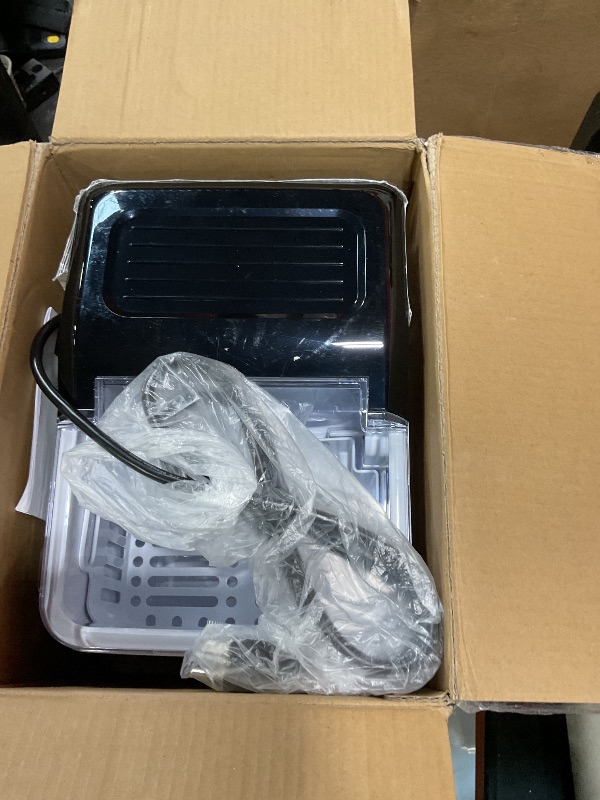 Photo 1 of **DENT** Igloo Portable Ice Maker with Scoop - Ice Maker with LED Control Panel & 1.5 Quart Water Tank - Stainless Ice Cube Maker Produces 26 Lbs. of Ice in 24 Hours with 9 Large or Small Cubes in 7 Minutes