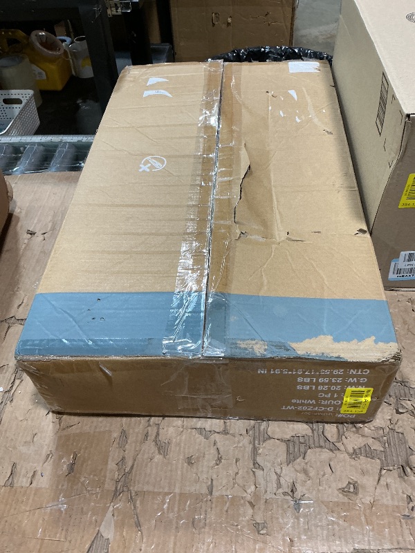 Photo 1 of ***USED***DUMOS Overbed Bedside Table Adjustable with Wheels, Mobile Standing Stand Up Rolling Laptop PC Desks with Tilting Top Height Tray Side Computer Workstation for Bedroom on Hospital Home Use, White