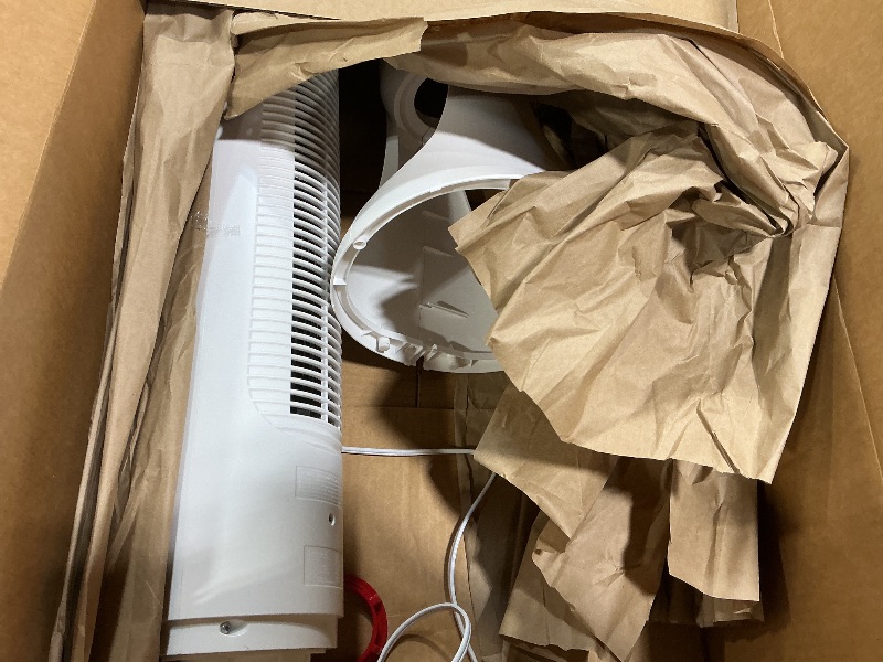 Photo 1 of ***FOR PARTS / MAKES LOUD NOISE WHEN IN USE *** Honeywell QuietSet Whole Room Oscillating Tower filter Fan with Remote, White, HYF260