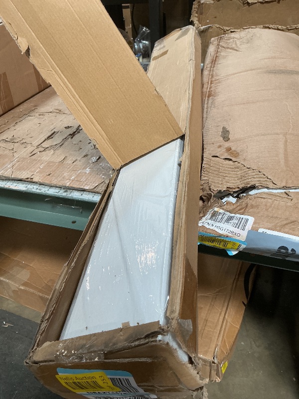 View 3 of **DAMAGED** PARTS ONLY** MBYD Whtie Wood Floating Photo Shelves 48 Inch Long Wall Mounted Picture Photo Ledge Display Shelf Nursery Book Shelves for Bedrooms Office Living Room Kitchen 3 Same Sizes