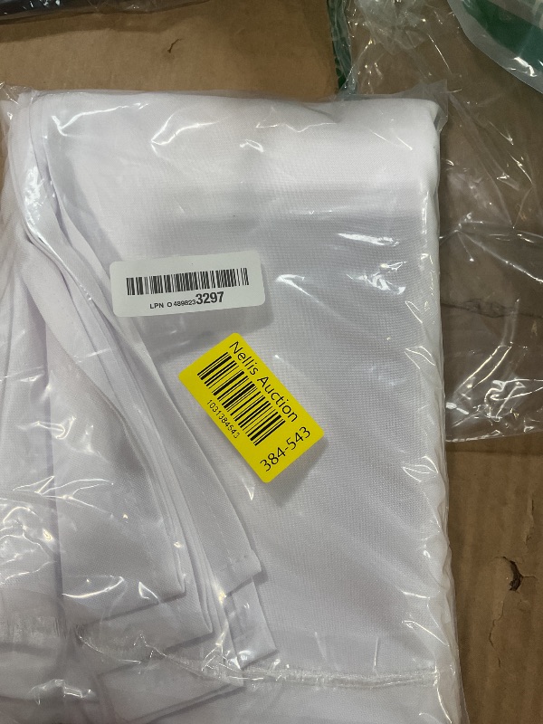 Photo 1 of Veblandy Table Cloth Rectangle Waterproof Spill-Proof Wrinkle-Free Tablecloth Washable, Kitchen Dining Tabletop Decoration, Fabric Table Cover for Indoor and Outdoor Use, 60 x 84 Inch, White