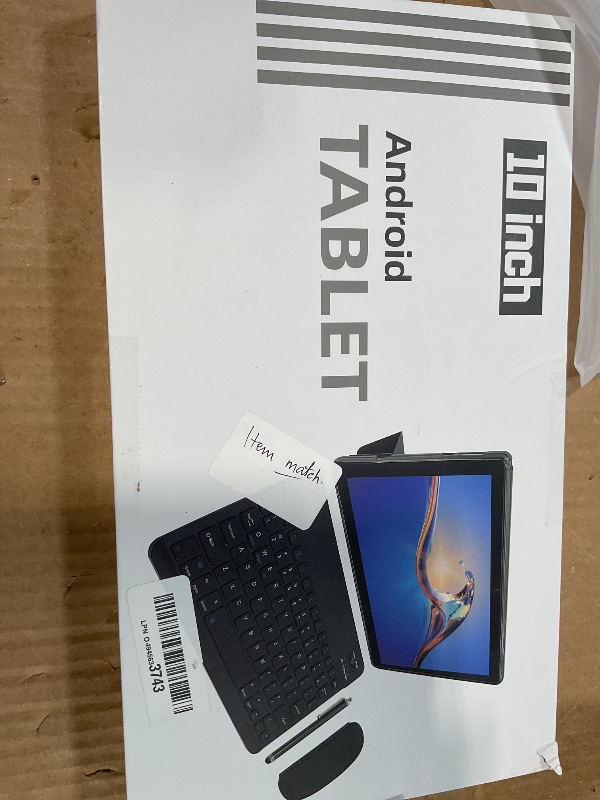 Photo 1 of 10 Inch Tablet Android 15 Tablets with Keyboard 64GB ROM+12GB RAM(4+8 expansion) Supports 1TB Expansion 2MP+8MP Dual Camera 6000mAh 5G WiFi-6 Tableta, 2 IN 1 Tablets with Mouse/Case/Stylus/ Keyboard