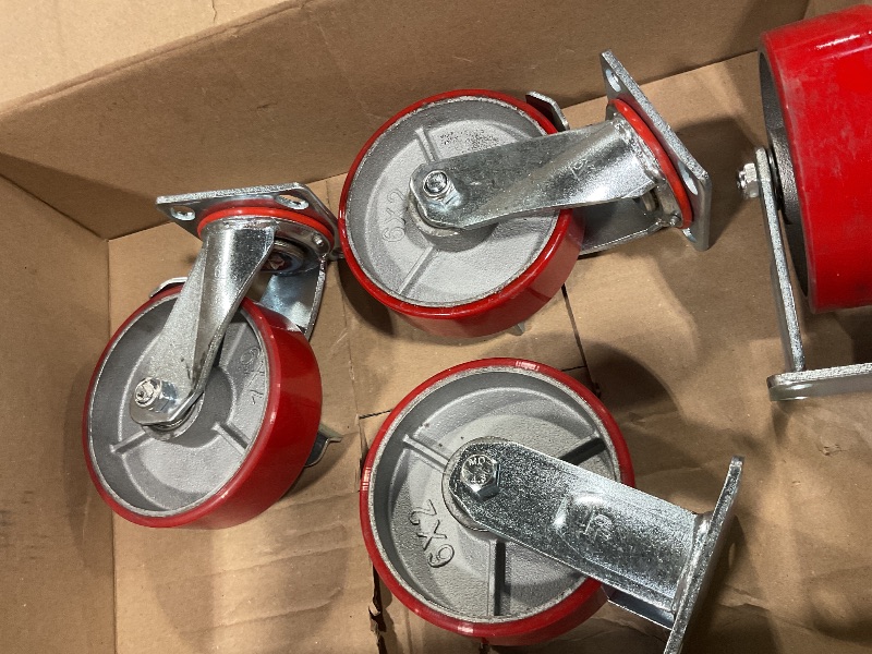 Photo 1 of **WHEELS ONLY**VEVOR 4 Pack Caster Wheels