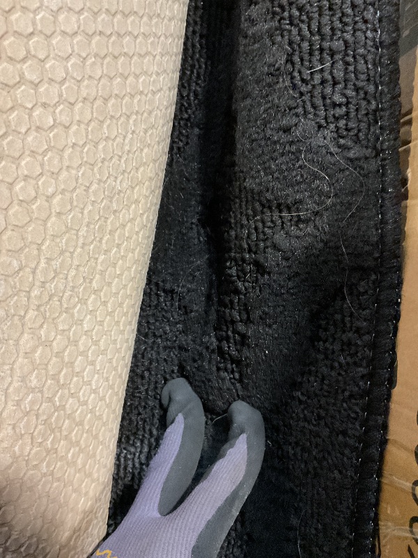 Photo 1 of **DIRT**Garland Rug Sparta Non Slip Polypropylene 5 Ft. X 7 Ft. Black Area Rug- Ideal for Living Rooms & Hallways, Stylish & Durable for High-Traffic Areas