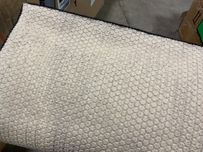 Photo 1 of **DIRT. MINOR USE WEAR**Garland Rug Sparta Non Slip Polypropylene 5 Ft. X 7 Ft. Black Area Rug- Ideal for Living Rooms & Hallways, Stylish & Durable for High-Traffic Areas