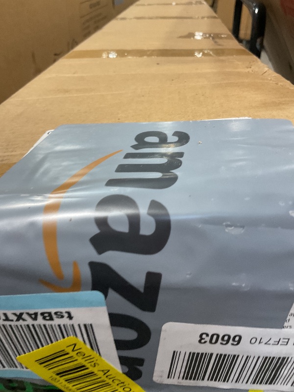 Photo 1 of **PLASTIC MATERIAL/MAJOR CRACK ON ONE PIECE 11 INCHES. Dents**Art3d 8-Pack 96 x 6in. WPC Acoustic Slat Wall Panel for Modern Interior Decor, TV Background, Living Room, Matte Black