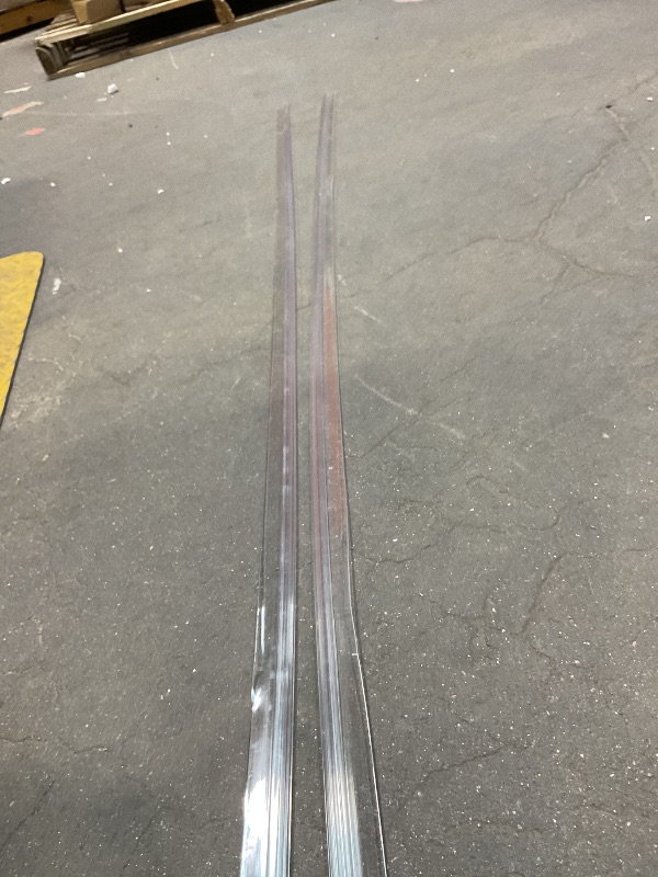 Photo 1 of **SCRAPE. BEND DAMAGE.**2 Pack Shower Door Side Seal Strip, 1/4" X 78" Frameless Shower Door Seal Suitable for 1/4 Inch (6mm) Glass Door Seal Strip