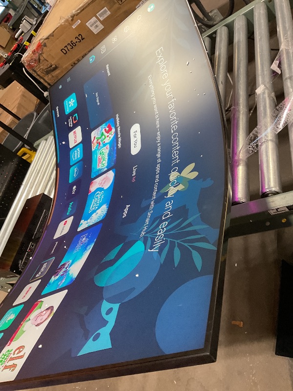 Photo 1 of **SCRATCHES ON POWER BOX AND COVER**Samsung 55" Odyssey Ark 2nd Gen 4K UHD 1000R Curved Gaming Monitor, 165Hz, 1ms, 4 Input Multi View, Quantum Mini-LED, AMD FreeSync Premium Pro, HDR 10+, Height Adjustable Screen, LS55CG970NNXGO