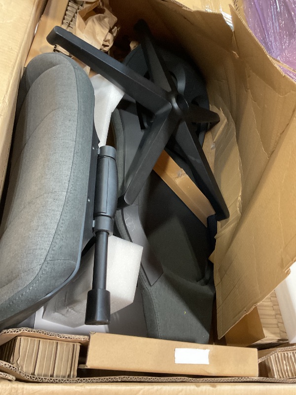 Photo 1 of **SCRATCHES FROM TRANSPORT **Fractal Design Refine Fabric Dark Gaming Chair - Ergonomic Office Desk Chair Functionality with 4D Adjustable Armrests, High-Back Support, Lumbar Cushion, and Premium Fabric