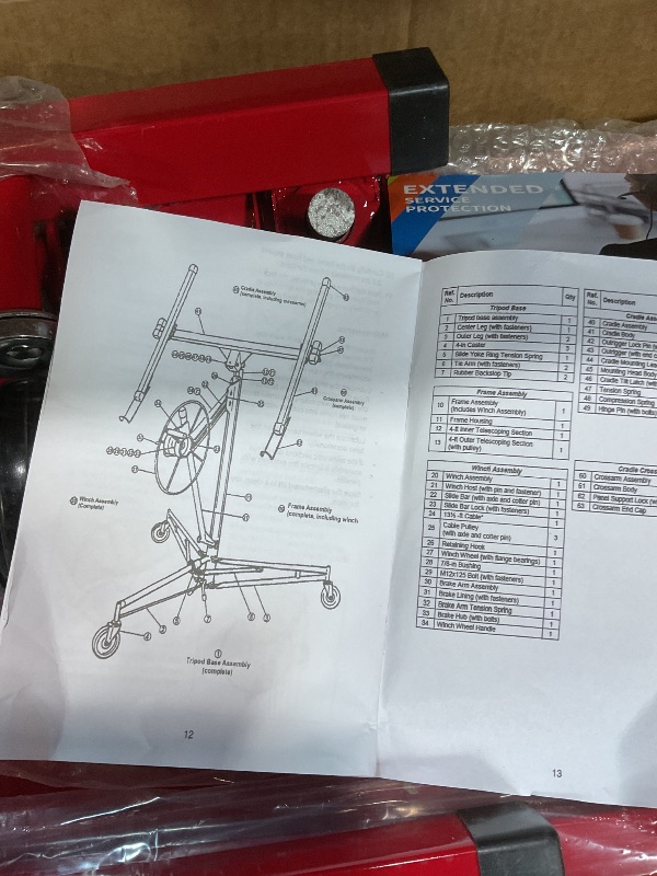 Photo 1 of **SCRAPES FROM TRANSPORT **GARVEE 16ft Drywall Lift - 150LB Capacity Adjustable Hoist w/Lockable Casters for Ceiling Work (Home & Commercial Use)