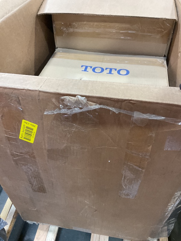 Photo 1 of **MAJOR DAMAGE. SELLING FOR PARTS**TOTO Legato One-Piece Elongated 1.28 GPF WASHLET+ and Auto Flush Ready Toilet with CEFIONTECT, Cotton White - CST624CEFGAT40#01