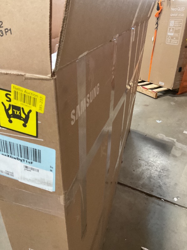 Photo 1 of **DIRT FROM TRANSPORT SAMSUNG 77-Inch Class OLED S90F 4K Smart TV (2025 Model) NQ4 AI Gen3 Processor, 4K AI Upscaling Pro, OLED HDR +, Motion Xcelerator 144Hz, Samsung Vision AI, Alexa Built-in