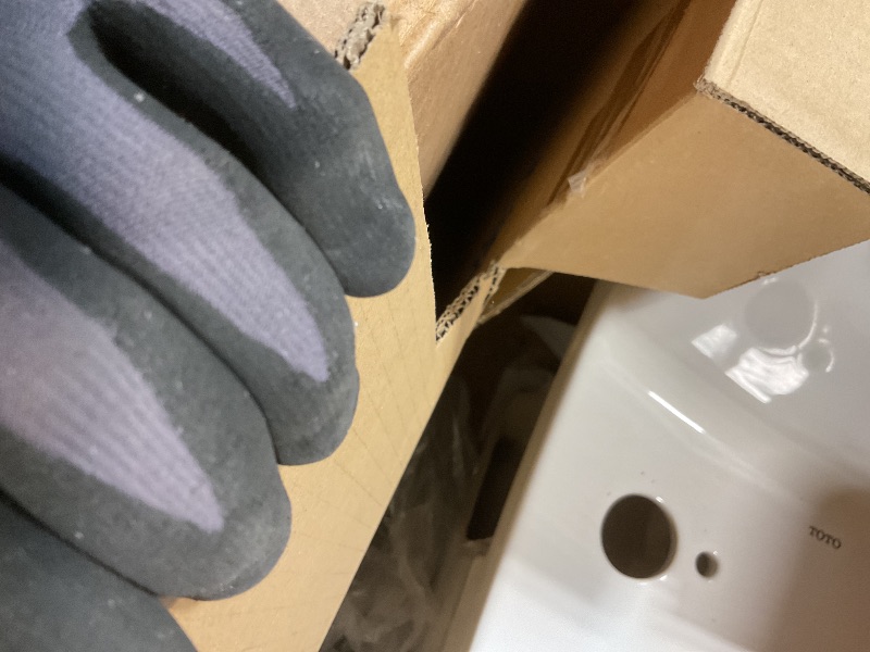 Photo 1 of **MAJOR DAMAGE TO BASE. SELLING FOR PARTS**TOTO Legato One-Piece Elongated 1.28 GPF WASHLET+ and Auto Flush Ready Toilet with CEFIONTECT, Cotton White - CST624CEFGAT40#01