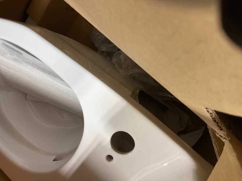 Photo 1 of **MAJOR DAMAGE TO BASE. SELLING FOR PARTS**TOTO Legato One-Piece Elongated 1.28 GPF WASHLET+ and Auto Flush Ready Toilet with CEFIONTECT, Cotton White - CST624CEFGAT40#01