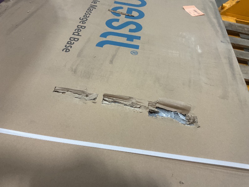 Photo 1 of **DIRT FROM TRANSPORT **Nestl Adjustable Bed Frame, Zero clearance Adjustable Massage Bed Frame with Wireless Remote, Adjustable Bed Base Head & Foot Massage, Fast & Easy Assembly, USB Ports, LED Light, King Size Bed Frame