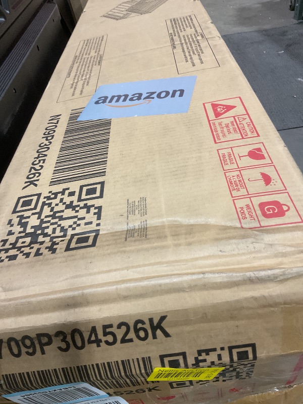 Photo 1 of ****MISSING ASSEMBLY PIECES POSSIBLY BOX 1 OF 2*** Merax Queen Over Queen Bunk Bed with Ladder & Guardrails - Solid Wood Double Bunk Bed for Adults/Teens, Convertible to 2 Separate Platform Beds, No Box Spring Needed, White