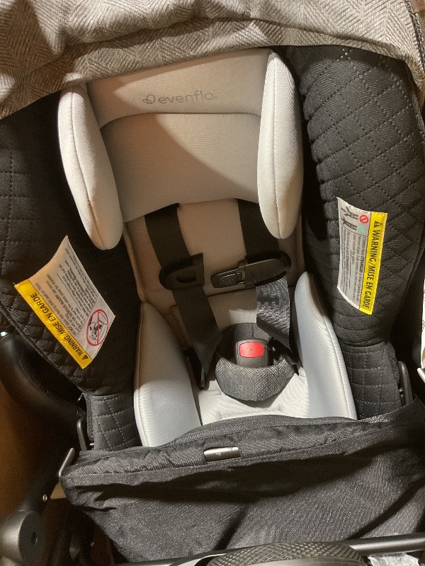 Photo 1 of **SCRATCHES AND SCRAPES FROM TRANSPORT **Evenflo Shyft Intuiti+ Travel System Featuring Revolve180 LiteMax™ NXT Rotating Rear-Facing Lightweight Preemie and Infant Car Seat with SensorySoothe 3-30 lbs. (Angler Tweed)