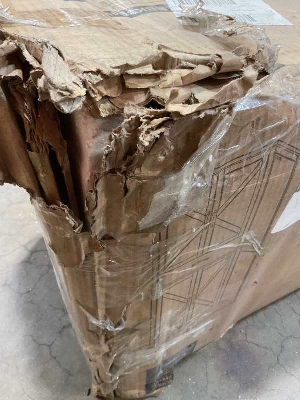 Photo 1 of **ONE CORNER CRACKING**VASAGLE LIRY Collection - Pantry Cabinet, 70.3-Inch Tall Farmhouse Kitchen Storage Cabinet with Barn Doors, Drawer, Tray, Adjustable Shelves, for Kitchen, Dining Room, Rustic White UBBK364W01