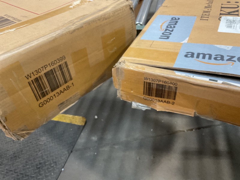 Photo 1 of **2 BOXES**Black metal Full loft bed assembly