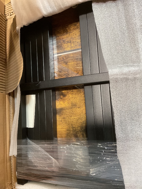 Photo 1 of **2 BOXES**Black metal Full loft bed assembly