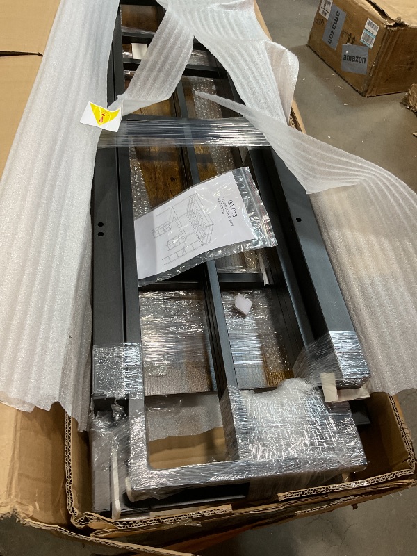 Photo 1 of **2 BOXES**Black metal Full loft bed assembly