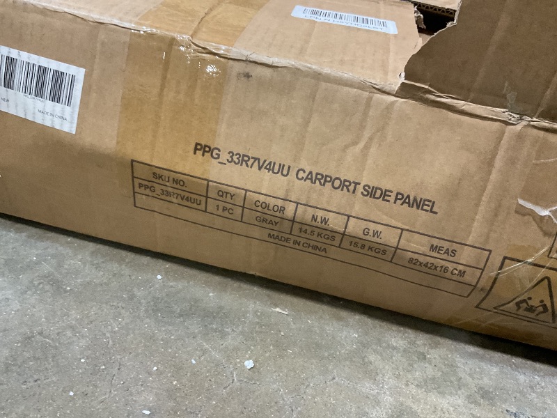 Photo 1 of **style differs** GarveeLife Carport Sidewall gray