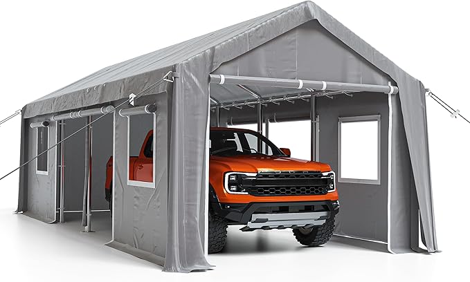 Photo 1 of **style differs** GarveeLife Carport Sidewall gray