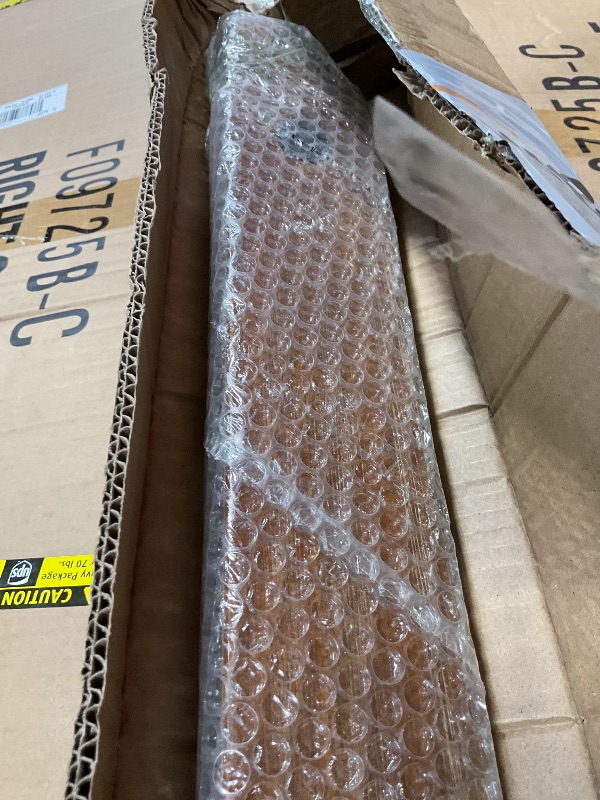 Photo 1 of **HANDRAIL ONLY**Wood Handrails, Indoor Non-Slip Staircase Handrail,Retro Rustic Wall Mount Railings Handrails, Home Loft Corridor Support Rod,Industrial Pipe Support, Easy to Install (Dark Wood, 10FT)