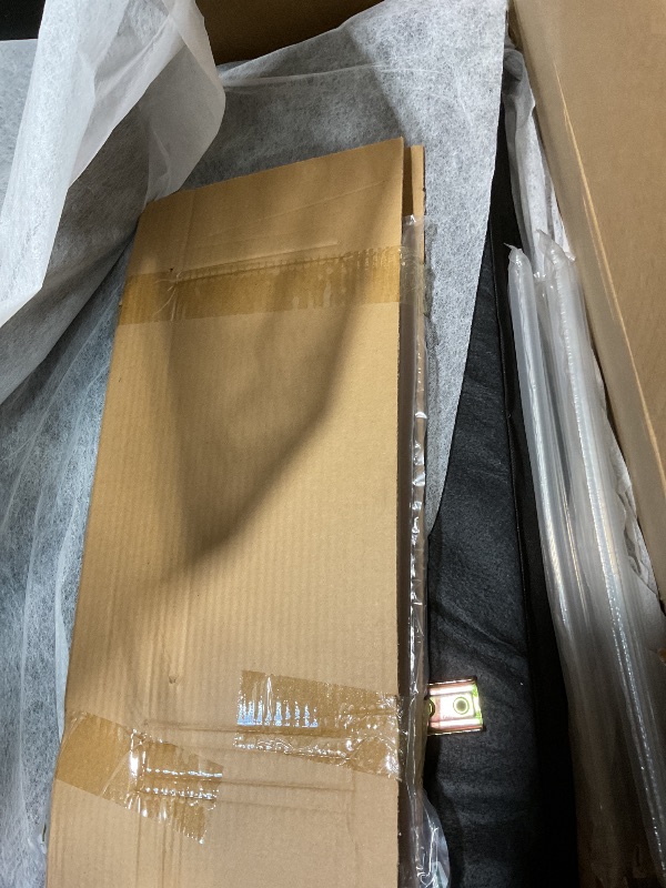 Photo 1 of **SELLING FOR PARTS. ONE BOX OF TWO**PU Leather Power Recliner Individual Seat, Home Theater Recliner with Cooling Cup Holder, Bluetooth Speaker, LED Lights, USB Ports and Tray Table, Power Recliner for Living Room, Black