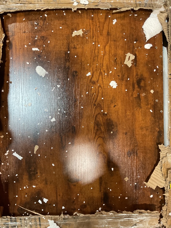 Photo 1 of *PARTS ONLY*
GarveeLife 63 in Extra Large Double Dog Crate with Removable Divider, Heavy Duty Dog Kennel Furniture with 2 Drawers, Indoor Decorative Pet Cage TV Stand for 2 Pets, Brown