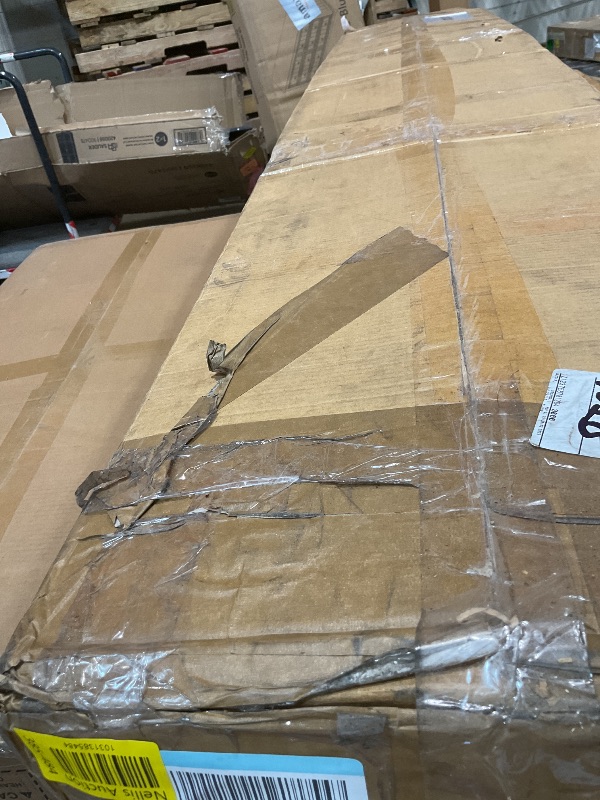 Photo 1 of **ONE PIECE CORNER DAMAGE. ONE PIECE SPORADIC DENTS**NeatiEase Wood Panels for Wall, 4-Piece 96" x 12.6" Soundproof Wood Slat Wall Panel for Interior Wall Decor Noise Cancelling, Wood Acoustic Wall Panels, Sound Absorbing Panel (Rustic Walnut)