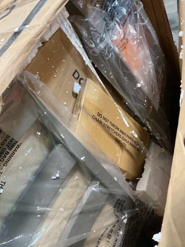 Photo 1 of **CORNER DENTED**Signature Design by Ashley Bridson 5 Piece Dining Room Set, Includes Table & 4 Ladderback Barstools, Wood, Gray