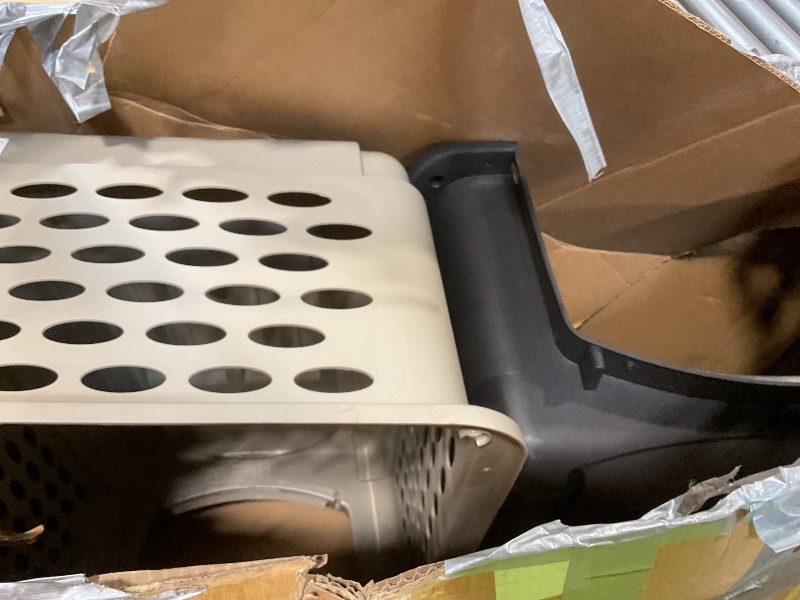 Photo 1 of **DIRT. SCRATCHES**Petmate Vari Dog Kennel - Portable Dog Carriers & Crates for Large Dogs, Airline-Friendly, Durable Plastic, Pet Carrier For Home and Travel, 36 Inches, Taupe and Black