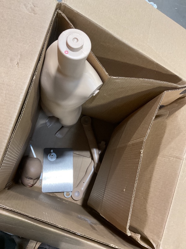 Photo 1 of **DIRT**43.3" Height Child Mannequin Full Body Realistic Adjustable Detachable Manikin Display Head Turns Dress Form W/Metal Base, Gender-Neutral