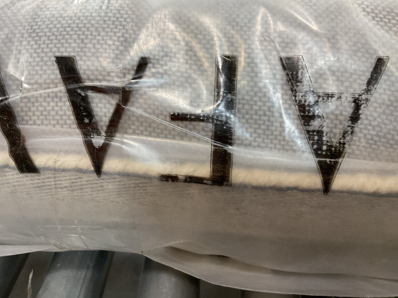 Photo 1 of **DIRT**SAFAVIEH Metro Collection Area Rug - 6' x 9', Ivory & Brown, Handmade Wool, Modern Design, Ideal for High Traffic Areas in Living Room, Bedroom, Dining (MET625A-6)