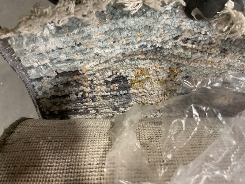 Photo 1 of **DIRT FROM TRANSPORT **Loloi Jean Stoffer Katherine Collection KES-02 Ocean/Coral 7'-10'' x 10', .25" Pile Height, Area Rug