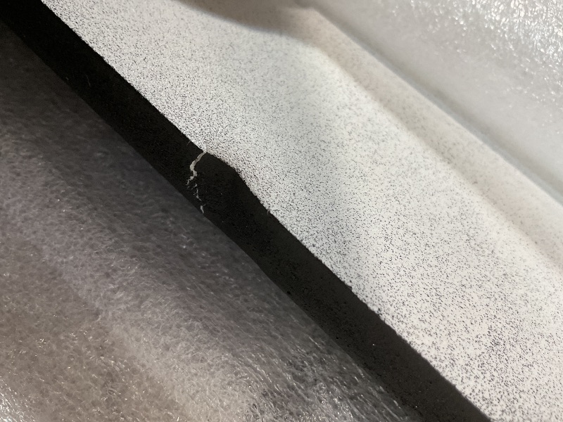 Photo 1 of **DENTS**Ekena Millwork 16 1/8"W x 61"H True Fit PVC Three Board Joined Board-n-Batten Shutters, Black (Per Pair - Hardware Not Included)