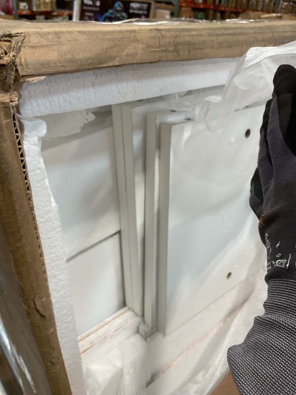 Photo 1 of **SELLING FOR PARTS AS PARTIAL SET. BOX 4/4 INCHES THE SET**Merax Full Size Loft Bed, Wood Bedframe with Wardrobe, Storage Stairs, Desk and Shelves for Kids Teens Adults Bedroom, White