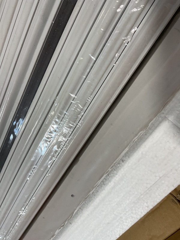 Photo 1 of **MISSING HARDWARE. DIRT. SCRATCHES**DIYHD 72X80in White PVC Accordion Door, Interior Folding Closet Door with Handle, Latch, and Mounting Hardware, Bi-Fold Design, Middle Closure