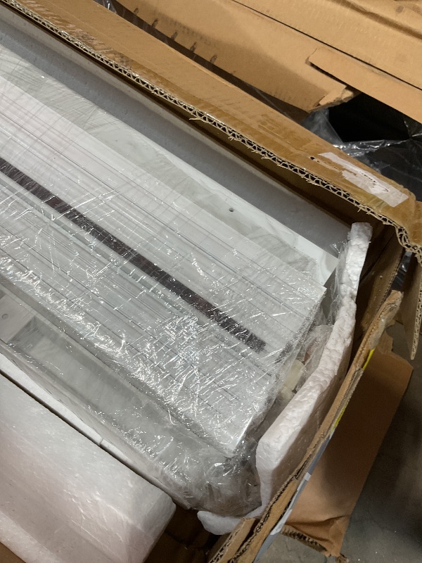 Photo 1 of **MISSING HARDWARE. DIRT. SCRATCHES**DIYHD 72X80in White PVC Accordion Door, Interior Folding Closet Door with Handle, Latch, and Mounting Hardware, Bi-Fold Design, Middle Closure