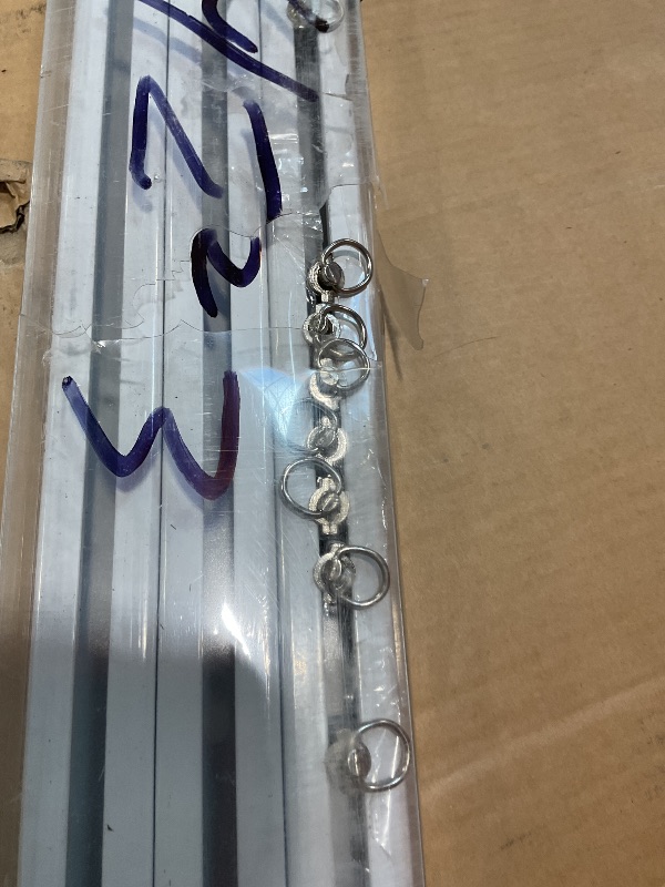 Photo 1 of **DIRTCeiling Mounted Curtain Track - Rail for Drapes, Room Dividers - Sliding Curtain Rail for Living Room (White, 4.5m)