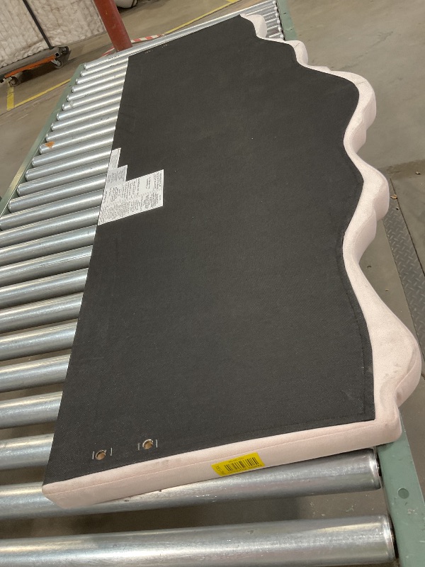 Photo 1 of **HEADBOARD ONLY. DIRT**Baxton Studio Nadeen Contemporary Velvet Headboard in Light Pink, 62 inches wide
