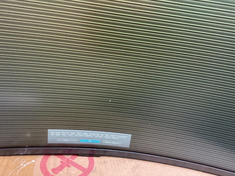 Photo 1 of **SELLING FOR PARTS. PICTURE WORKS BUT WITH HEAVY STATIC/SNOW**Samsung 49” Business Curved Ultrawide Dual QHD Computer Monitor, USB-C, DisplayPort, HDMI, 120Hz, VESA DisplayHDR 400, Built-in Speakers, Height Adjustable Stand, Eye Care, LS49C954UANXZA, 202