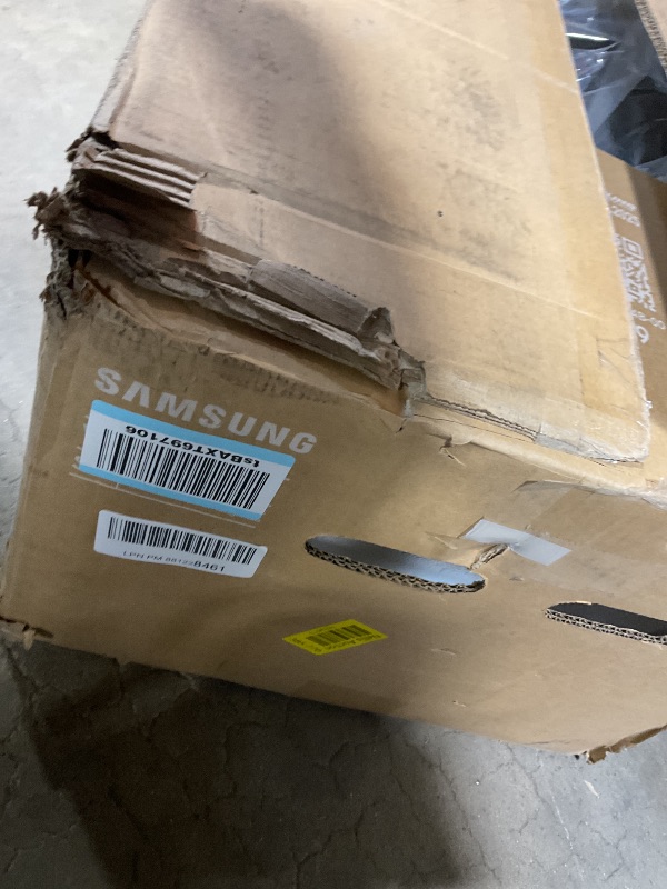 Photo 1 of **SELLING FOR PARTS. PICTURE WORKS BUT WITH HEAVY STATIC/SNOW**Samsung 49” Business Curved Ultrawide Dual QHD Computer Monitor, USB-C, DisplayPort, HDMI, 120Hz, VESA DisplayHDR 400, Built-in Speakers, Height Adjustable Stand, Eye Care, LS49C954UANXZA, 202